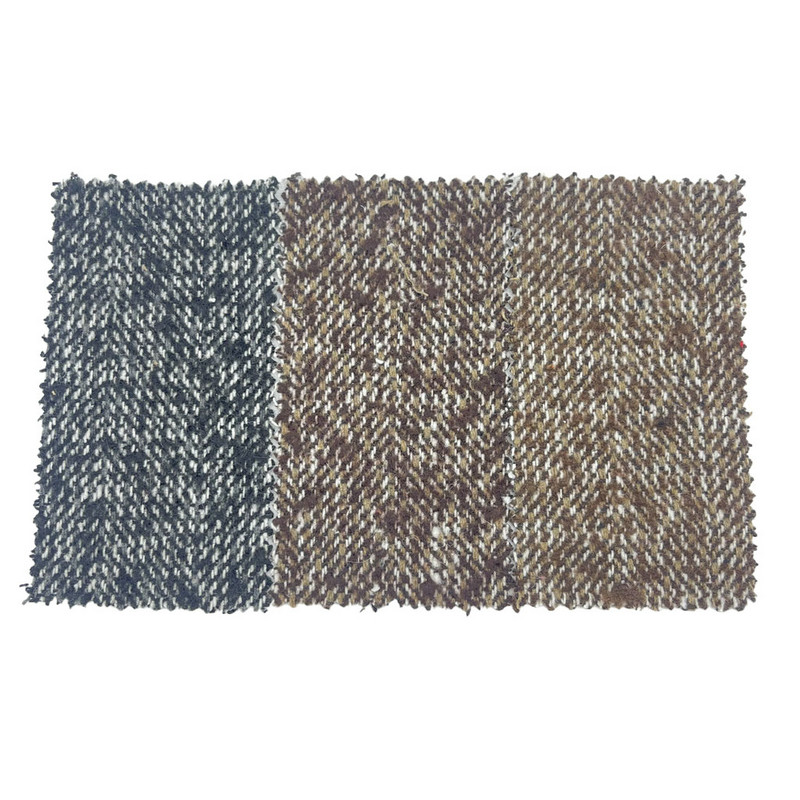 Borsta Fiskben Tjock Brun Ull Tweed Tyger För Klädsel 3787